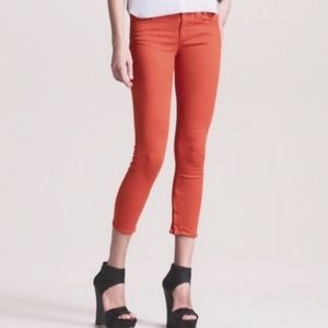 RAG & BONE ZIPPER CAPRI JEANS